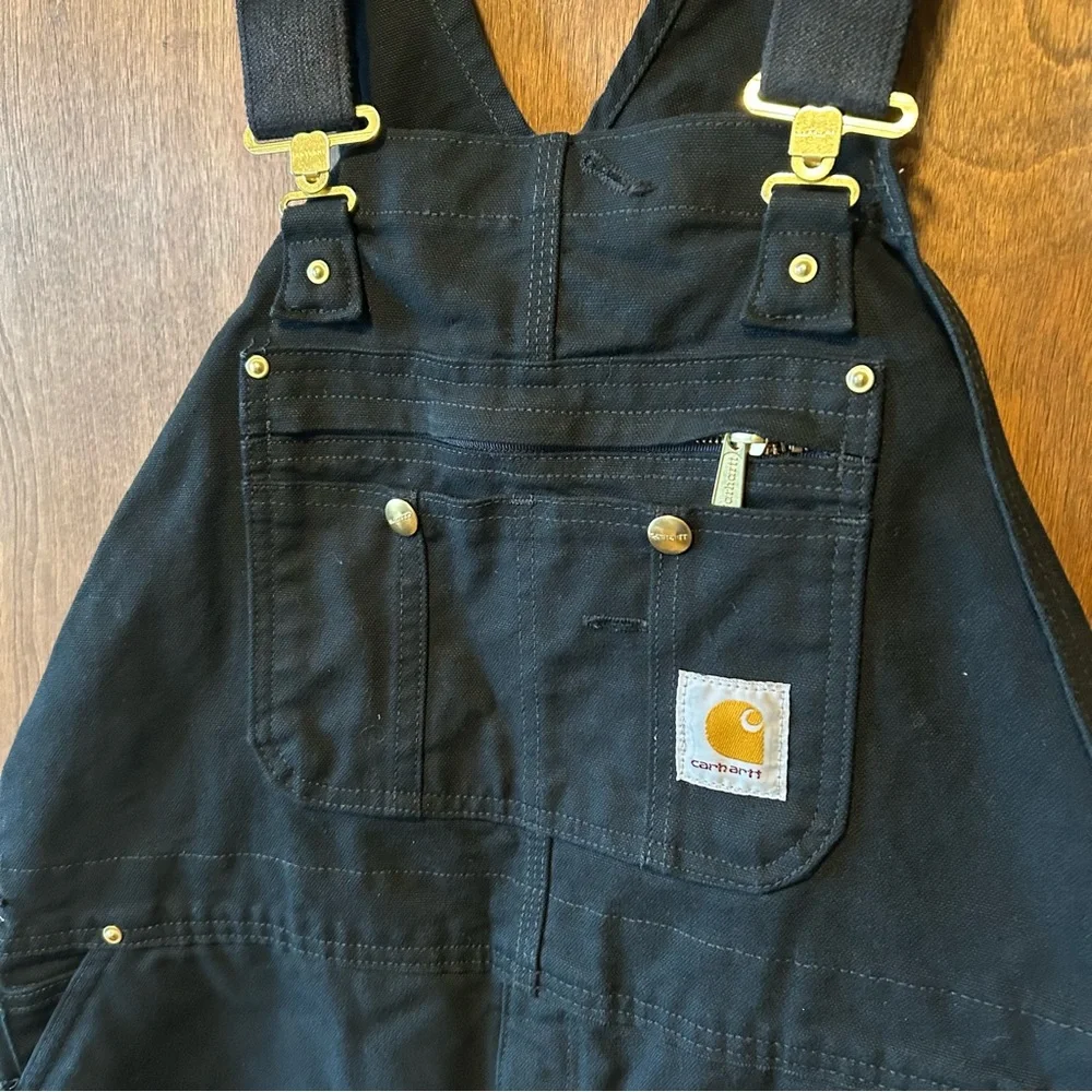 Carhartt Men’s Black Duck Insulated Overalls - Picture 2 of 11